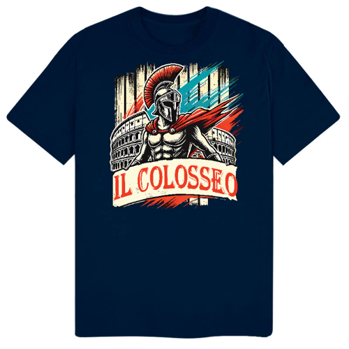 Immagine di Maglietta il Colosseo in stile graffiti, T-Shirt Uomo Cotone Organico Inspire E150 | B&C TU01B