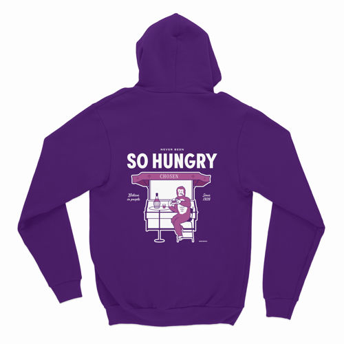 Immagine di SO HUNGRY - FELPA CAPPUCCIO - PURPLE