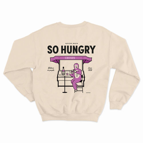 Immagine di SO HUNGRY - FELPA GIROCOLLO - SAND