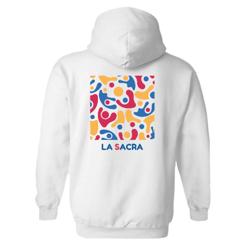 Immagine di Felpa Bambino Cappuccio Bianca Cuore/Retro