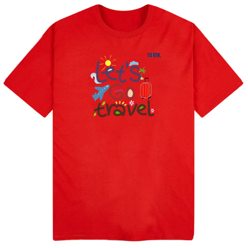 Immagine di T-Shirt Uomo Cotone Organico Let's Go Travel