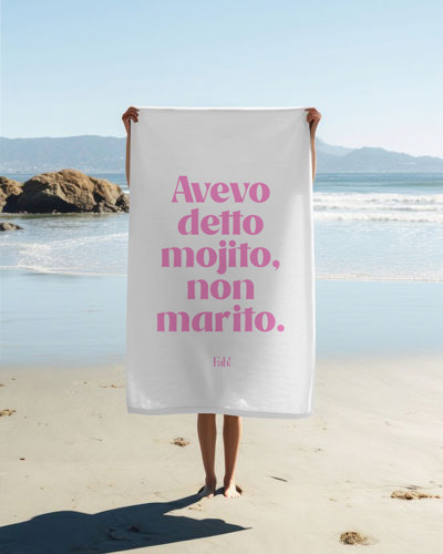 Immagine di Telo mare / spa AVEVO DETTO MOJITO, NON MARITO