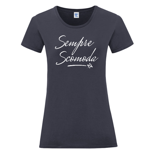 Immagine di T-Shirt Donna Sempre Scomodo Basic1