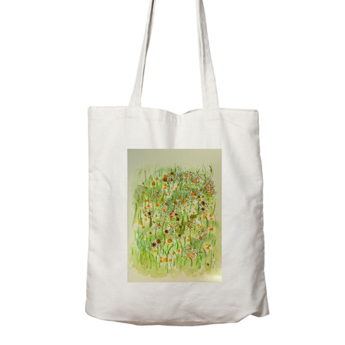 Immagine di Shopper in cotone Organic " TAPPETO di MARGHERITE " 