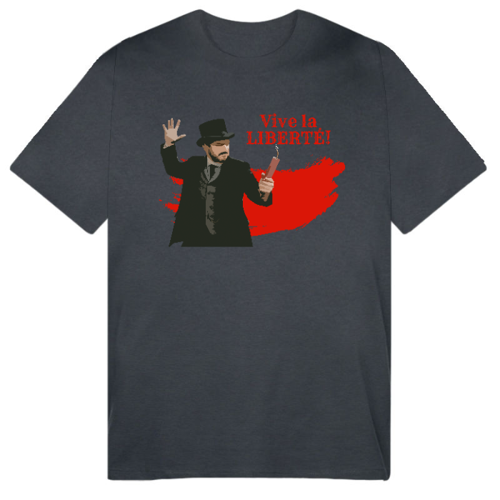 Immagine di Vive la liberté - T-Shirt Uomo Cotone Organico
