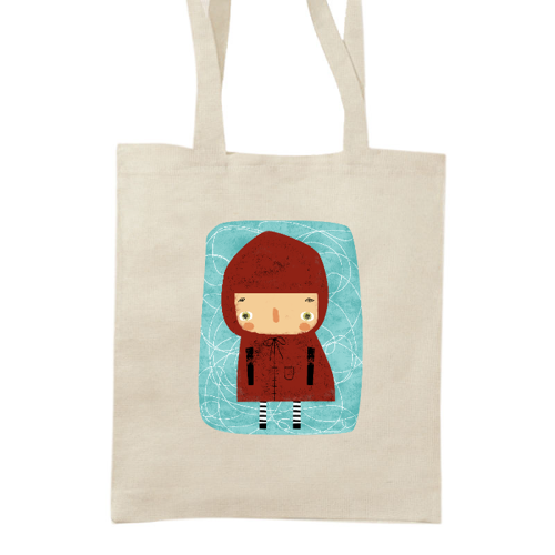 Immagine di Cappuccetto Rosso Shopper spessa in tela 