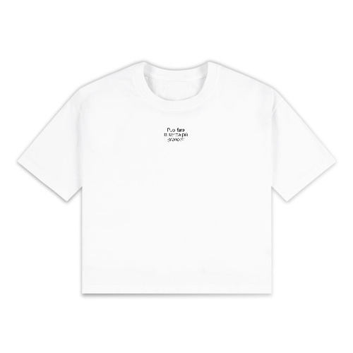 Immagine di Puoi fare la scritta più grande? | T-Shirt Crop Top