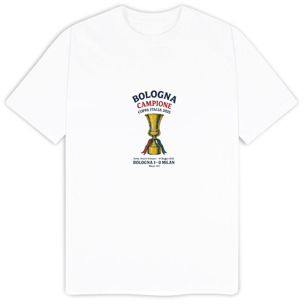 Immagine di T-Shirt Unisex  Bologna Coppa ITALIA  (sconto 30%)