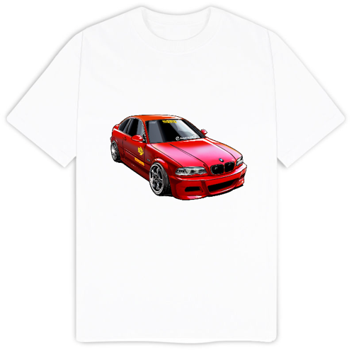Immagine di T-Shirt E46 Rosso Drift