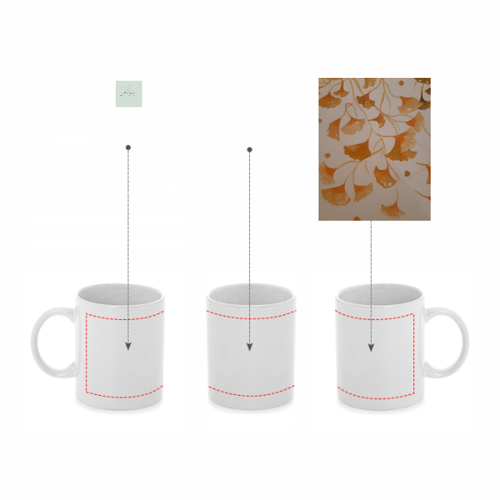 Immagine di SPECIAL PRICE " FREEBIE " : Tazza in ceramica CASCATA di FOGLIOLINE di GINKO
