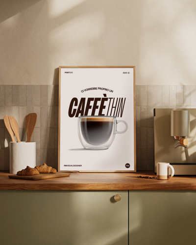 Immagine di CaffèTHIN // Poster A3