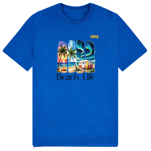 Immagine di T-Shirt Uomo Cotone Organico Inspire E150 | Beach Life