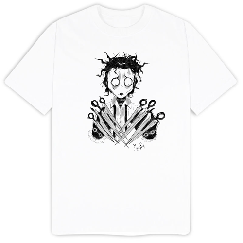 Immagine di T-Shirt Uomo Cotone Organico Inspire E150 | Tim Burton/Edward