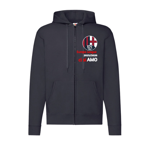 Immagine di Felpa Unisex Cappuccio e Zip Celebrativa Bologna Europa League