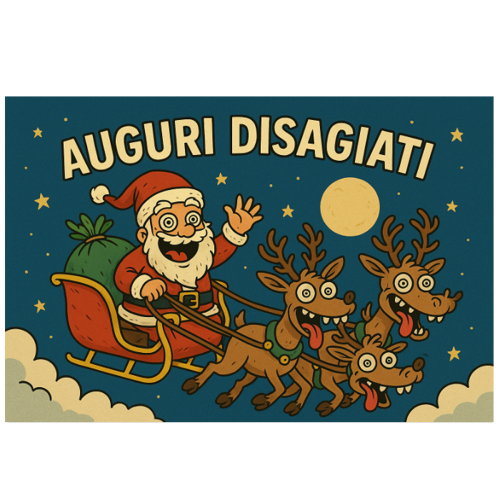 Immagine di AUGURI DISAGIATI - Cartoline 15x10 cm (6 pz)