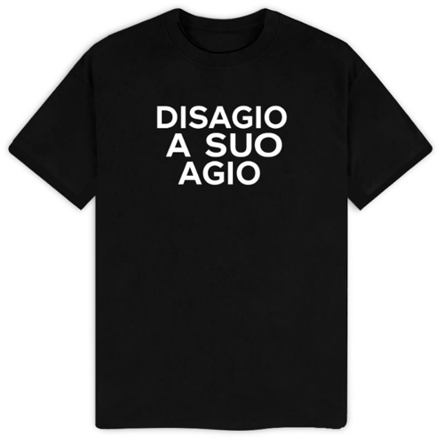 Immagine di DISAGIOASUOAGIO - T-Shirt UNISEX Cotone Organico Inspire E150 | B&C TU01B