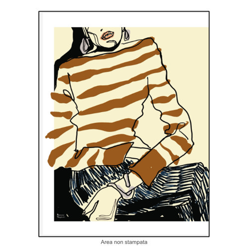 Immagine di Copper Stripes - Poster 50x70 cm