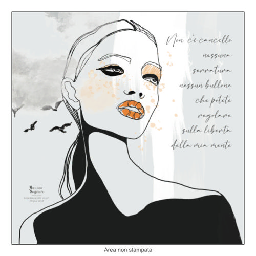 Immagine di Pensieri Sospesi | Virginia Woolf - Pannello in Forex 30x30 cm