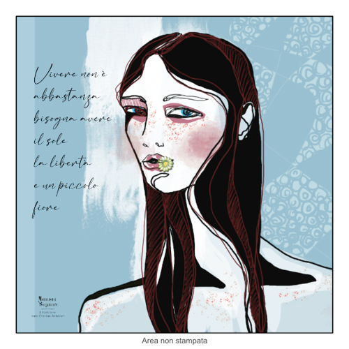 Immagine di Pensieri Sospesi | Hans Christian Andersen - Pannello in Forex 30x30 cm