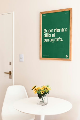 Immagine di Buon rientro dillo al paragrafo | Poster A3