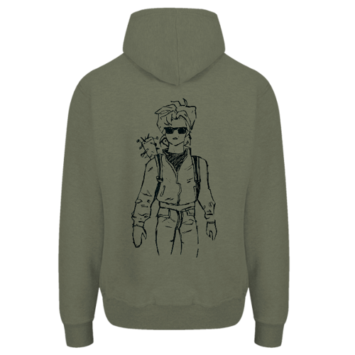 Immagine di Felpa Uomo Cappuccio e Zip | Steve Stranger Things RETRO